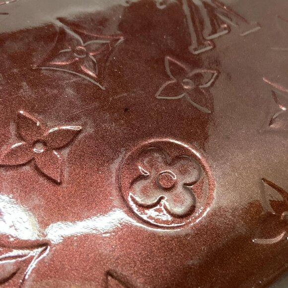 LOUIS VUITTON Zippy Wallet Rouge Fauviste Monogram Vernis - Picture 11 of 12